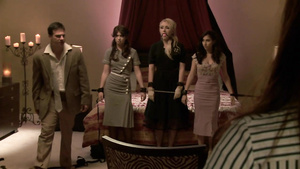 Sexy babes take care about their pussies before riding dicks