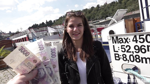 Czech teen cheets on her bf & takes a POV facial cumshot. Full clip