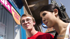 HUNT4K. Nerdy cuckold watches girlfriend fornicateed by...