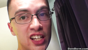 Dude is spying lesbian girlfriends licking off and pleasantly jerking dick