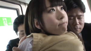 asian cutie public sex in the bus