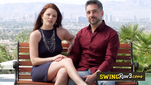 Big-Bosomed wives go topless while they meet