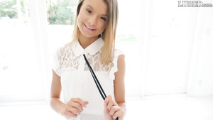 Talented cutie does everything her boyfriend tells her