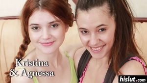 Kristina shares sex act toys with a friend