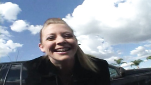 Trashy Blonde Has A Casual Anal Sex With Stanger From The Street