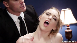 Dude butt sex fucks 18-years-old and her naughty step housewife