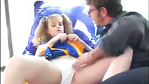 Cute teen Molly fucks with older man