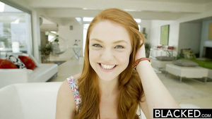 sweet ginger teen Farrah Flower interracial sex