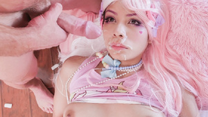 Harajuku doll send Johnys male pole to orgasmic pleasure