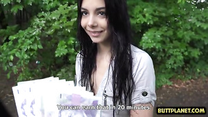 slim girl from the street POV sex