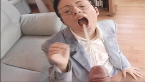 Filthy sex with short haired MILF - kinky retro sex video