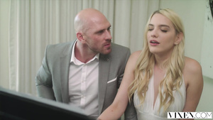 Suited piano teacher Johnny Sins fucks horny nymph Kenna James