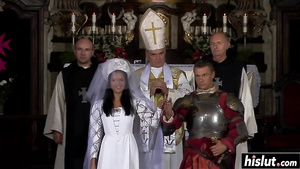 Luscious Roxy craves for anal with real knight - ass fucking in historical costumes