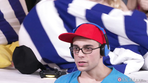 Blonde and brunette lesbians lick pussies and tease clits