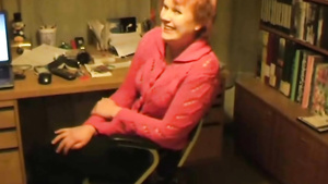 Chubby mature lady plays with her younger boyfriend