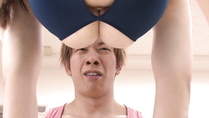 Fine Backside Okita In The Gym - busty asian teen