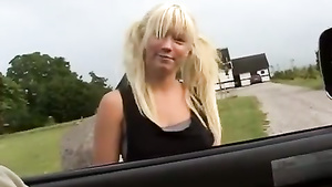 This Danish bitch opens up her backside for the first time