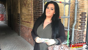 GERMAN SCOUT - Supersized Big Beautiful Woman 18Yo Girl Ashley Rough Hump at Street Casting