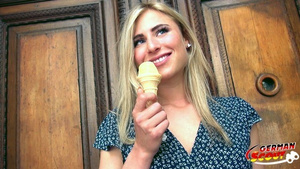 GERMAN SCOUT - BLOND HAIR LADY TEENIE LINDSAY BEI SPONTAN CAST GEFICKT