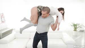 Muscular stud with big cock fucks his hot smoking prey