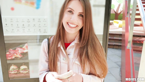 Sweet-looking babe reveals her love for public sex