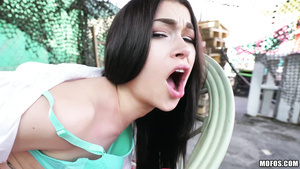 Jennifer Jacobs moans very loud with huge cock in her pussy