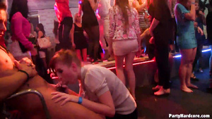 Party Hard Core - short haired MILF blows dick