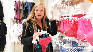 My sexy wife likes to buy new panties