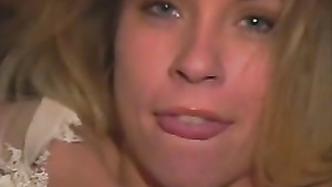 Kinky chick stretches tight holes wide enough for dick