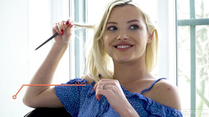 Babe Zazie Skymm With White High Heels Gets Shagged In Rump