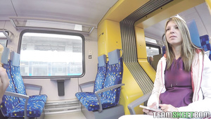 Petite Russian Spinner Has A Train Toilet Casual Sex