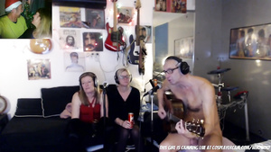 Weird CFNM webcam music show