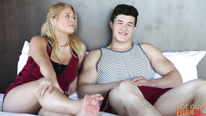 young couple has sex with cumshot and takes shower - homemade porn