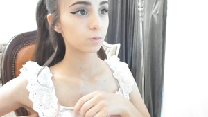 pretty brunette girl next door solo on webcam