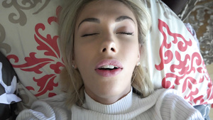 POV pussy fuck with blonde stunner Sky Pierce