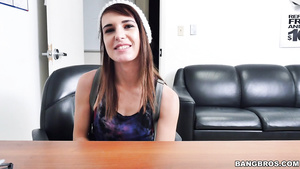 Sarah Lollypop tries interracial sex at the casting