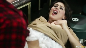 Old cook fucks hot MILF Raylene on the table