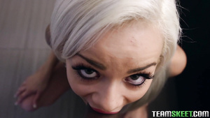 Elsa wants to go to party but she needs to suck off her man at first