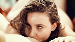 Chubby lesbians pleased each other with pussy licking