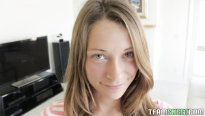 Slim cutie with small tits knows how to serve well-hung lad