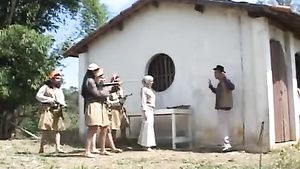 Amateur Mexican Libertines Threesome FFM Sex Outdoors