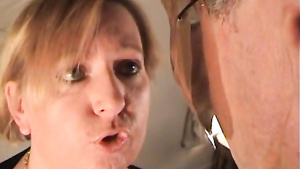 Bisexual threesome with real old ugly swingers - euro wife plus two dudes