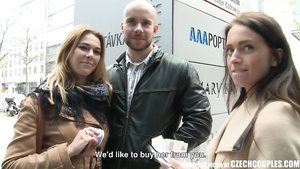 Amazing Busty Teen and Her BF Gets Money for Public SEX