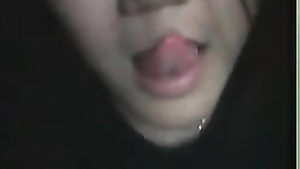 Naughty teen plays on webcam when her parents fall asleep