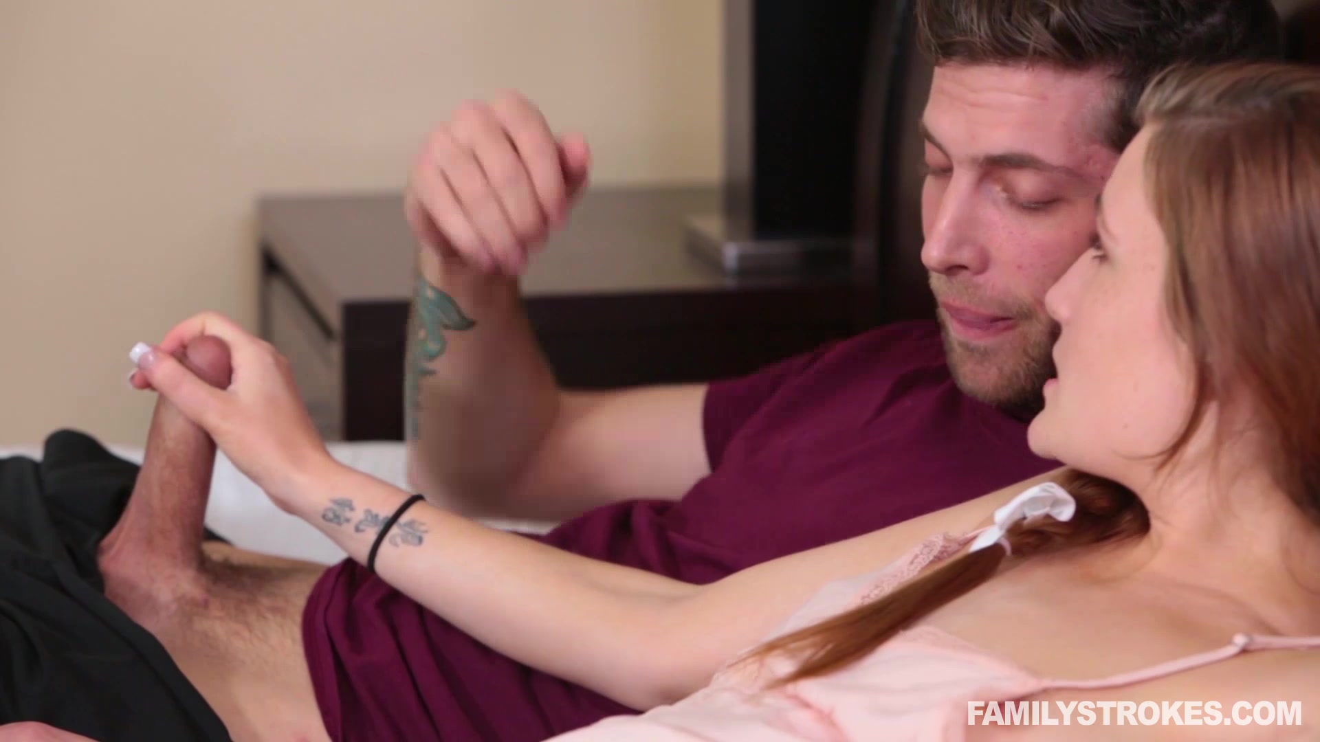 Sister brother masturbate together