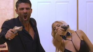 Some dude gets pleased with ffm threesome fuck by Mercedes Carrera and her girlfriend