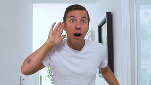 Elsa Jean seduces the guy while his girlfriend leaves to other room