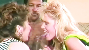 Vintage interracial sex video with hot sluts