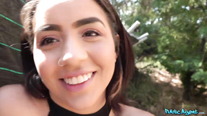 Easygoing nympho Kitty Love gets screwed outdoors