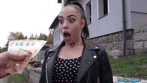 Kinky latina Anastasia Brokelyn gets pounded outdoors